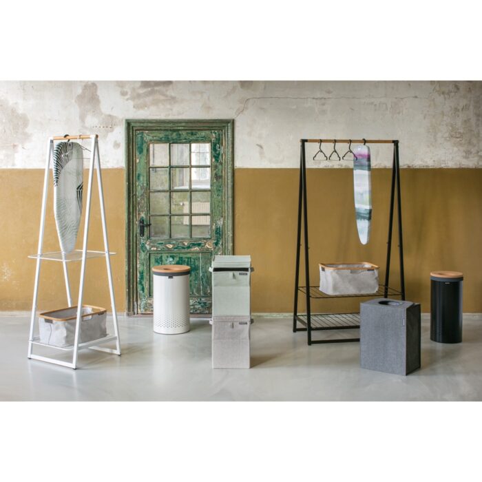 Brabantia koš za perilo 60L okrogel, bel - Image 5