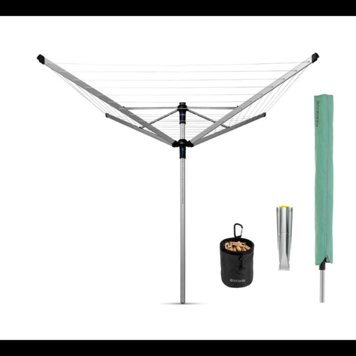 Brabantia zunanji sušilnik  perila ADVANCED Lift-O-Matic 50m karbon sivo