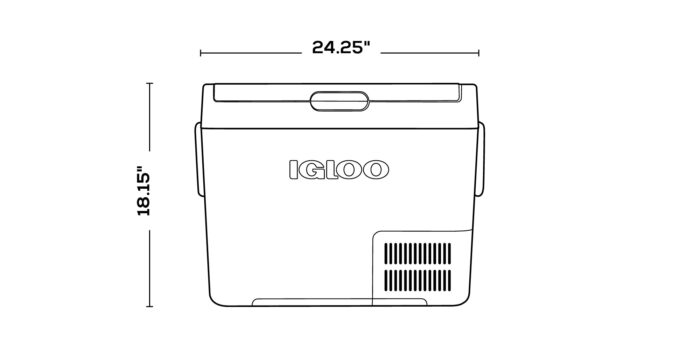 IGLOO Električni kompresorski hladilnik ICF80DZ - 78l - Image 3