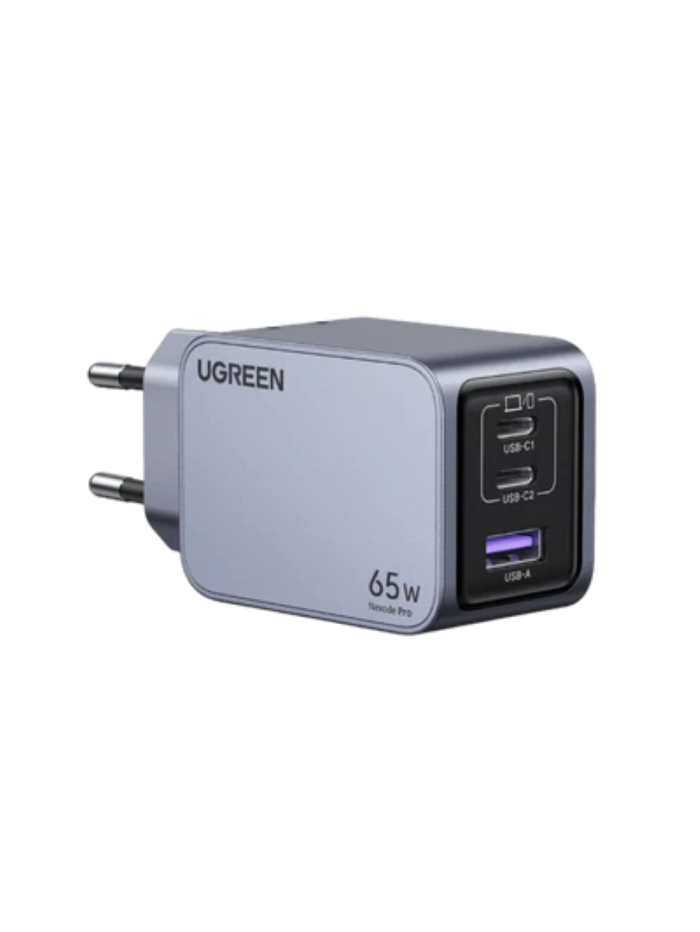 Ugreen Nexode Pro 65W 3-Portni GaN USB polnilec s priloženim 1,5M 100W USB-C