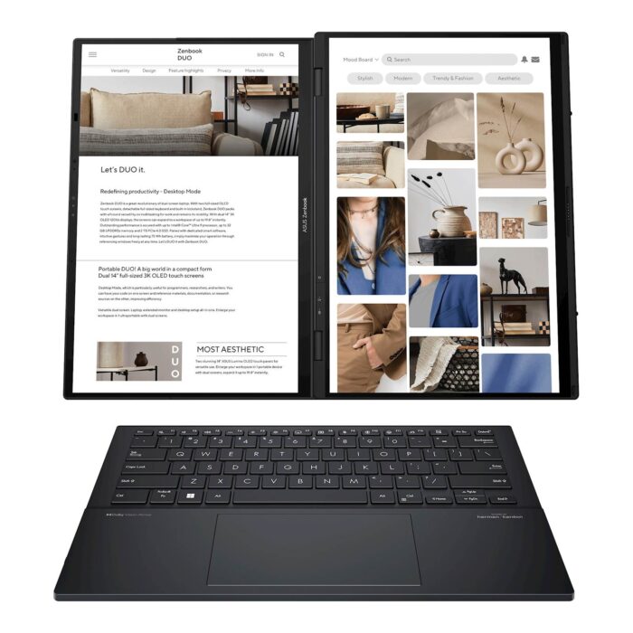 ASUS Zenbook Duo 14 OLED UX8406MA-PZ058X Intel Ultra 9 185H/32GB/SSD 2TB/2x 14" - Image 3