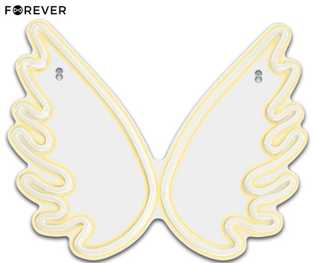 FOREVER Wings NEON LED luč, dekorativna, prilagodljiva svetlost, napajanje na