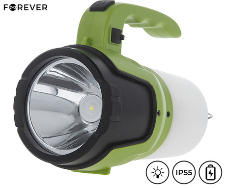 FOREVER CAMPING večfunkcijska ročna LED svetilka, 450 lumnov, 3 načini svetenja,