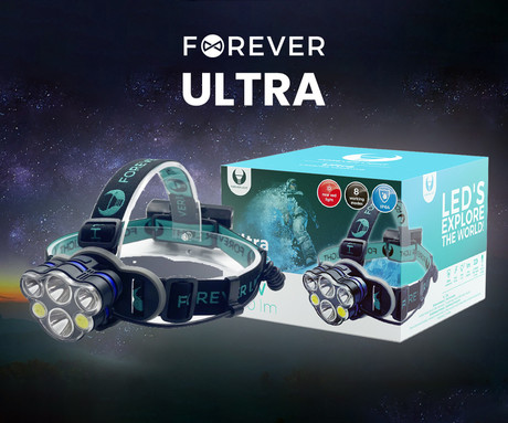 FOREVER ULTRA naglavna LED svetilka, 6W, 500 lumnov, več načinov svetenja, - Image 6