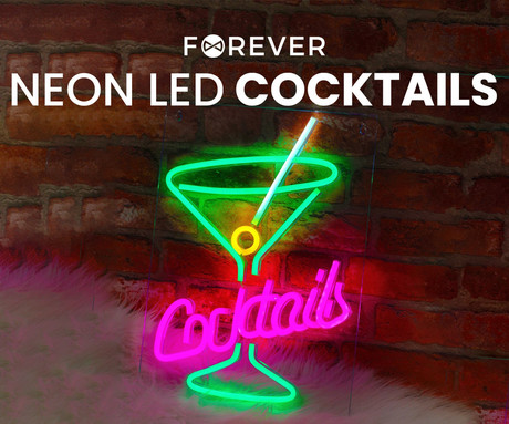 FOREVER Cocktails NEON LED luč, dekorativna, prilagodljiva svetlost, - Image 5