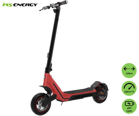 MS ENERGY MENTOR električni skiro, 10" gume, 500W motor, 70km doseg, 48V 15Ah
