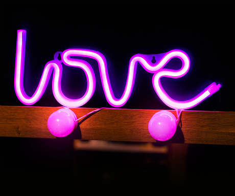 FOREVER Love NEON LED luč, dekorativna, napajanje na USB ali 3x AA baterije, - Image 6