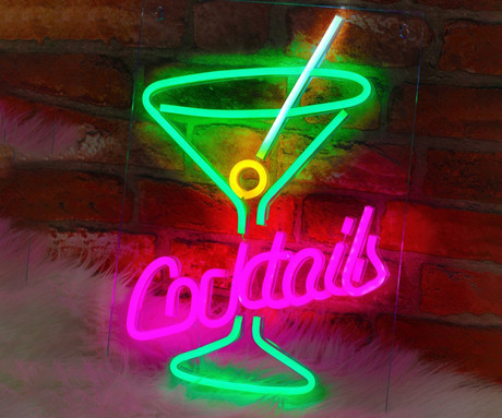 FOREVER Cocktails NEON LED luč, dekorativna, prilagodljiva svetlost, - Image 4