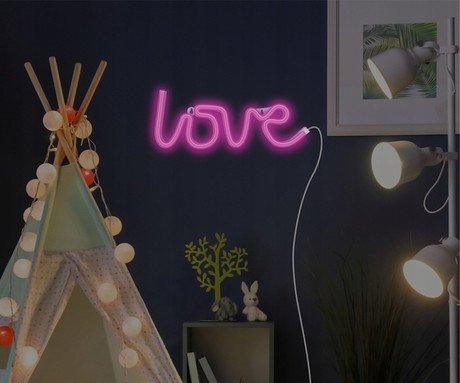 FOREVER Love NEON LED luč, dekorativna, napajanje na USB ali 3x AA baterije, - Image 4