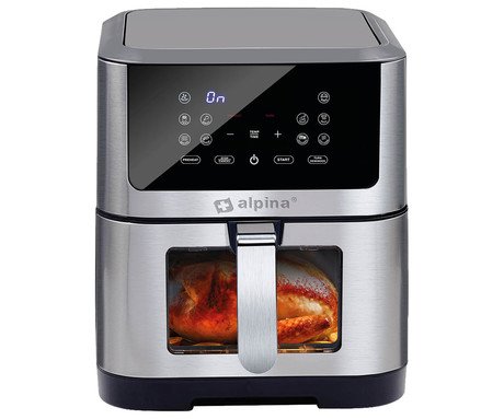ALPINA cvrtnik/friteza na vroč zrak, XXL, 8L, brez olja, 80% manj maščob, - Image 4