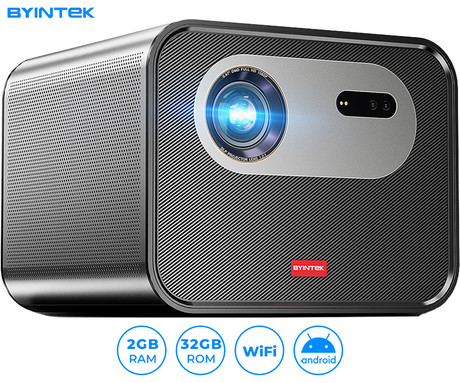 BYINTEK UFO R90 ROCK prenosni 3D LED DLP projektor, Android, Dual WiFi,