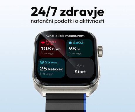 Kieslect Ks2 pametna ura, 2.01" AMOLED, BT 5.3, Android + iOS, klicanje, - Image 5