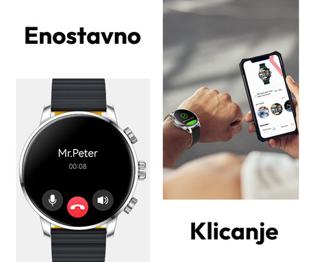 Kieslect Kr2 pametna ura, 1.43" AMOLED, BT 5.3, Android + iOS, klicanje, - Image 6