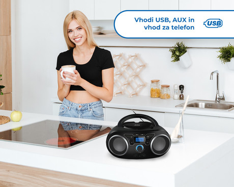 MANTA BBX006 Radio CD, MP3, USB, FM RADIO + Bluetooth 5.0 - Image 6