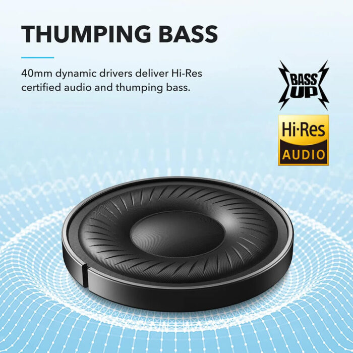 Anker Soundcore Q20i naglavne bluetooth slušalke, bele - Image 4