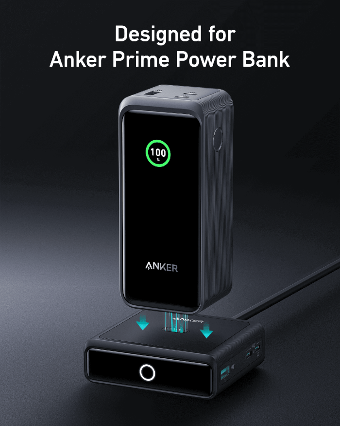 Anker 100W polnilna baza za Prime Powerbank, črn - Image 3