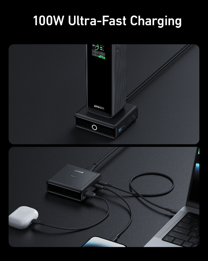 Anker 100W polnilna baza za Prime Powerbank, črn - Image 4