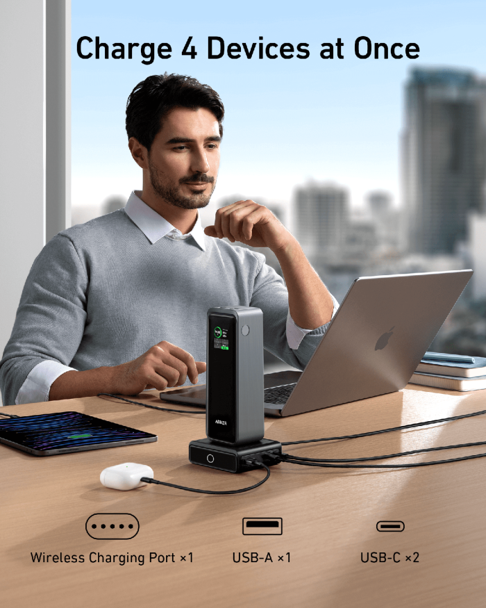 Anker 100W polnilna baza za Prime Powerbank, črn - Image 5